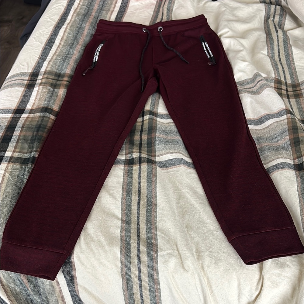 Men's Burgundy Jogger Pants